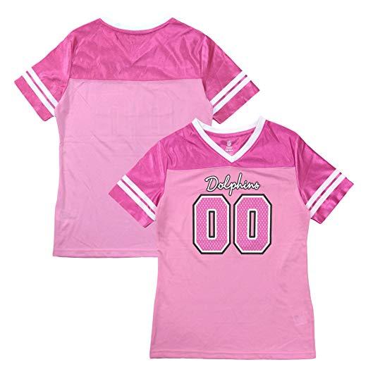 Pink Miami Dolphins Logo - Amazon.com: Outerstuff Miami Dolphins Logo #00 Pink Dazzle Girls ...