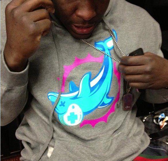 Pink Miami Dolphins Logo - The story behind Frank Gore's dead Miami Dolphins sweatshirt | But ...