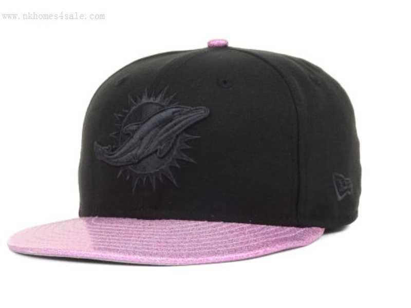 Pink Miami Dolphins Logo - Black/Pink Miami Dolphins New Era 