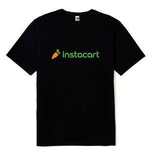Instacart Logo - New Instacart Carrot Logo Men's Black Short Sleeve T Shirt Sizes S ...