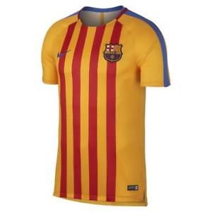Red and Yellow Soccer Logo - Nike FC Barcelona 2017 - 2018 Elite Squad Soccer Training Jersey Red ...
