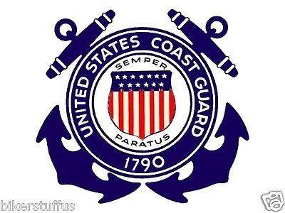 Coast Guard Logo - Amazon.com: Vintage Coast Guard Anchors Emblem Sticker - US Military ...