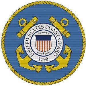 Coast Guard Logo - United States Coast Guard Logo Drink Coasters Polyester Top Rubber ...