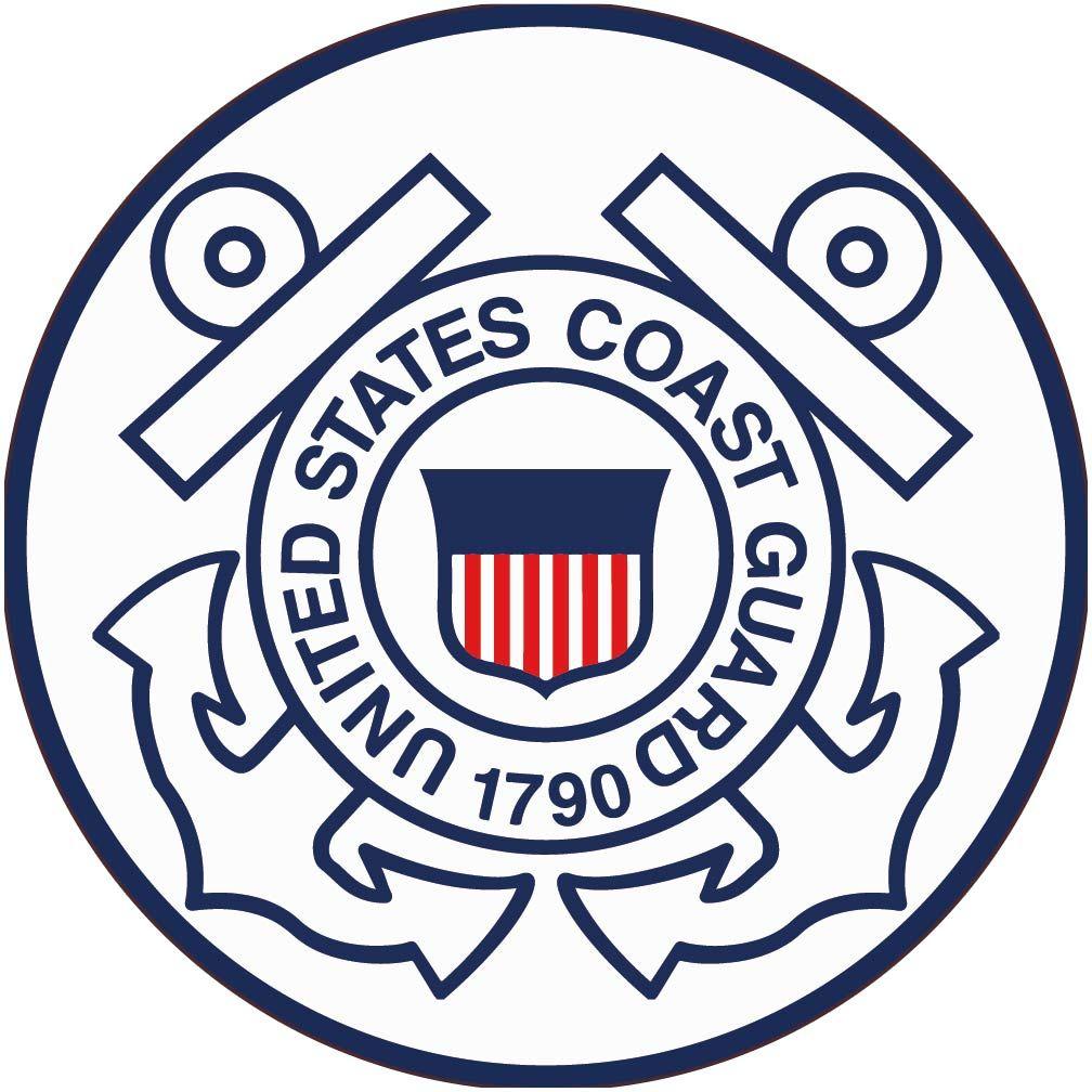 Coast Guard Logo - HARD HAT EMBLEM, UNITED STATES COAST GUARD, 2