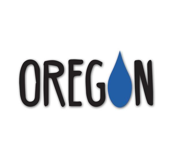 Oregon Rain Logo - Oregon Rain Drop Transfer Sticker – Cascade Provisions