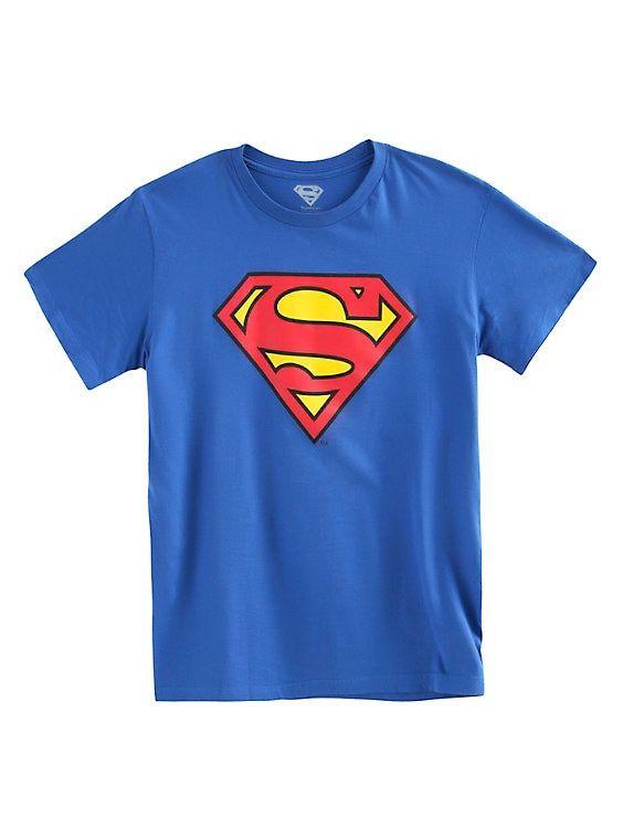 Light Blue Superman Logo - DC Comics Superman Logo T Shirt