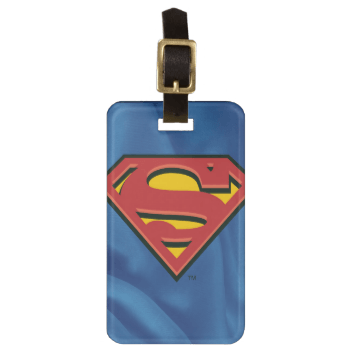 Light Blue Superman Logo - Superman S-Shield | Classic Logo Luggage Tag | Luggage Tags ...