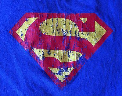 Light Blue Superman Logo - MEN'S T-SHIRT LIGHT Blue Superman DC Comics Medium Excellent ...