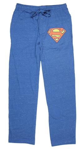 Light Blue Superman Logo - Superman Logo Man Of Steel Heather Light Blue Men's Lounge Sleep ...