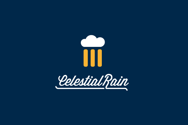 Beer Logo - Celestial Rain Beer Logo Design | Logo Cowboy