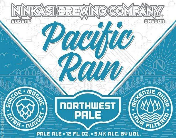 Oregon Rain Logo - Ninkasi Brewing Company 'Pacific Rain' ... | tasting notes, market ...