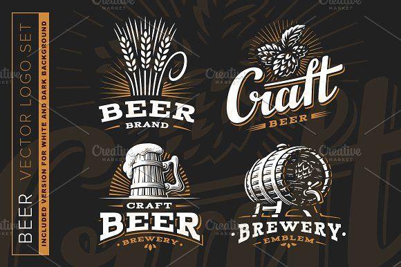 Beer Logo - Beer logo Logo Templates Creative Market