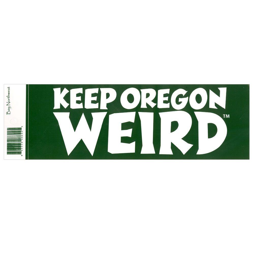 Oregon Rain Logo - Keep Oregon Weird Bumper Sticker. Made In Oregon