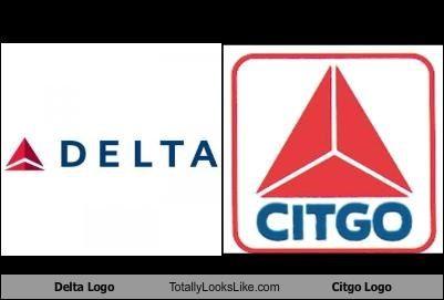 Citgo Triangle Logo - Delta Logo Totally Looks Like Citgo Logo - Cheezburger - Funny Memes ...