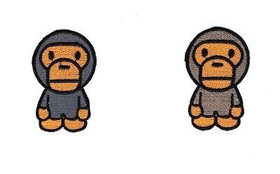 Baby Monkey Bathing Ape Logo - BATHING APE BABY MILO BAPE Embroidered Patch Iron Sew Logo Emblem ...