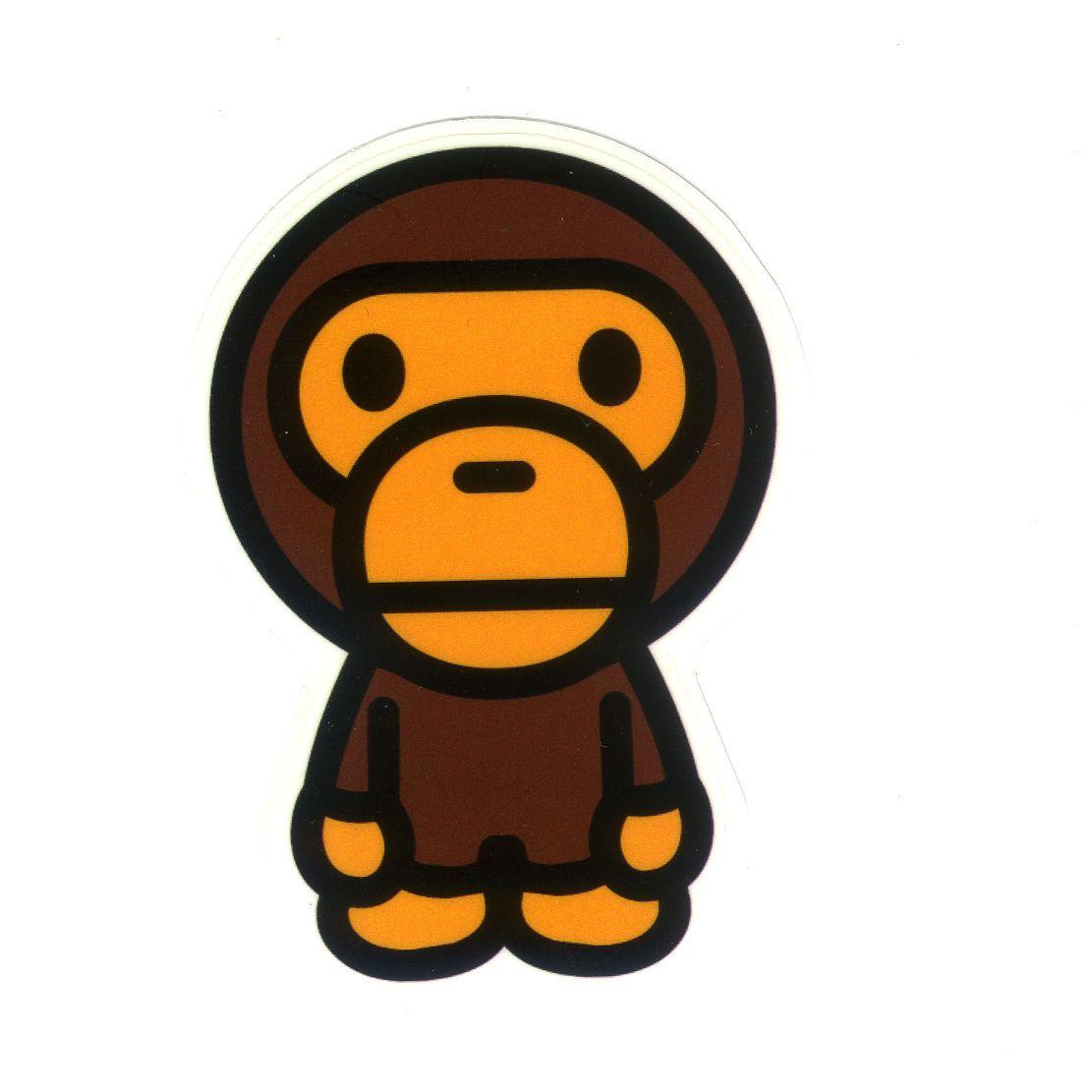 Baby Monkey Bathing Ape Logo - $3.69 Bathing Ape Bape Baby Milo Bape 3X2 Decal Sticker 1239