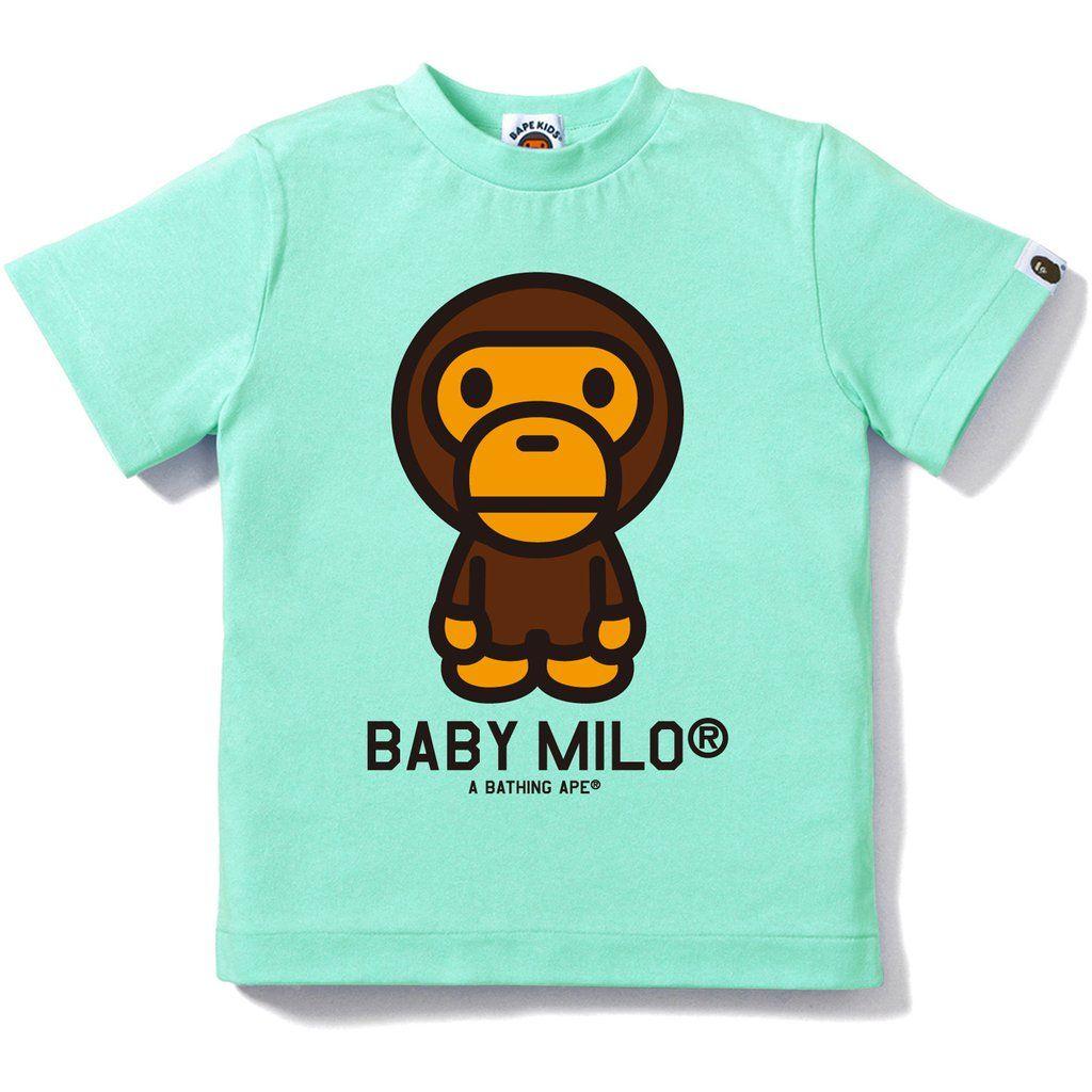 Baby Monkey Bathing Ape Logo - BABY MILO TEE KIDS. us.bape.com
