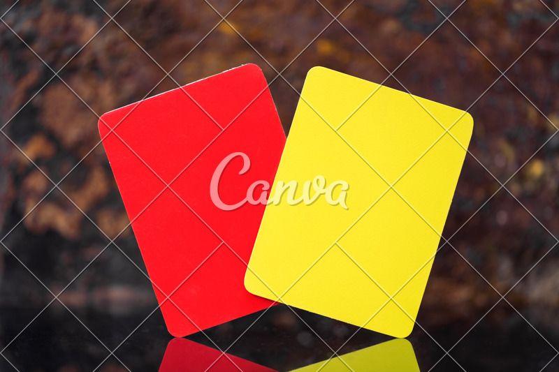 Red and Yellow Soccer Logo - Yellow and Red Card Soccer