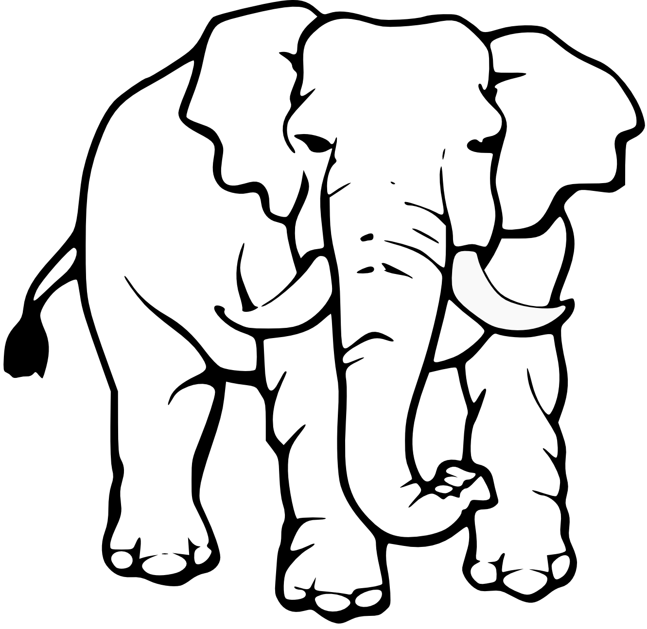 Black and White Elephant Logo - Free Black And White Elephants, Download Free Clip Art, Free Clip