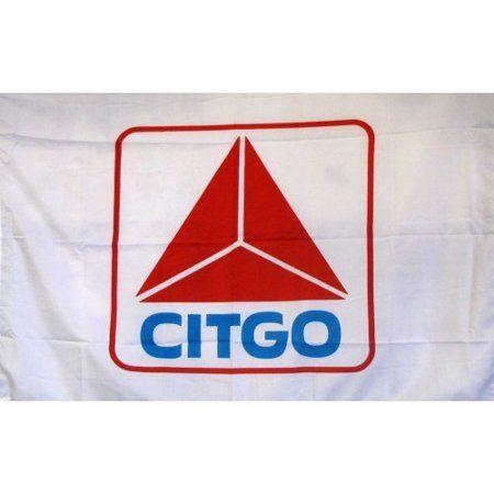 Citgo Triangle Logo - NeoPlex Citgo Gas Oil Logo with Words Polyester 2' x 3' House Flag