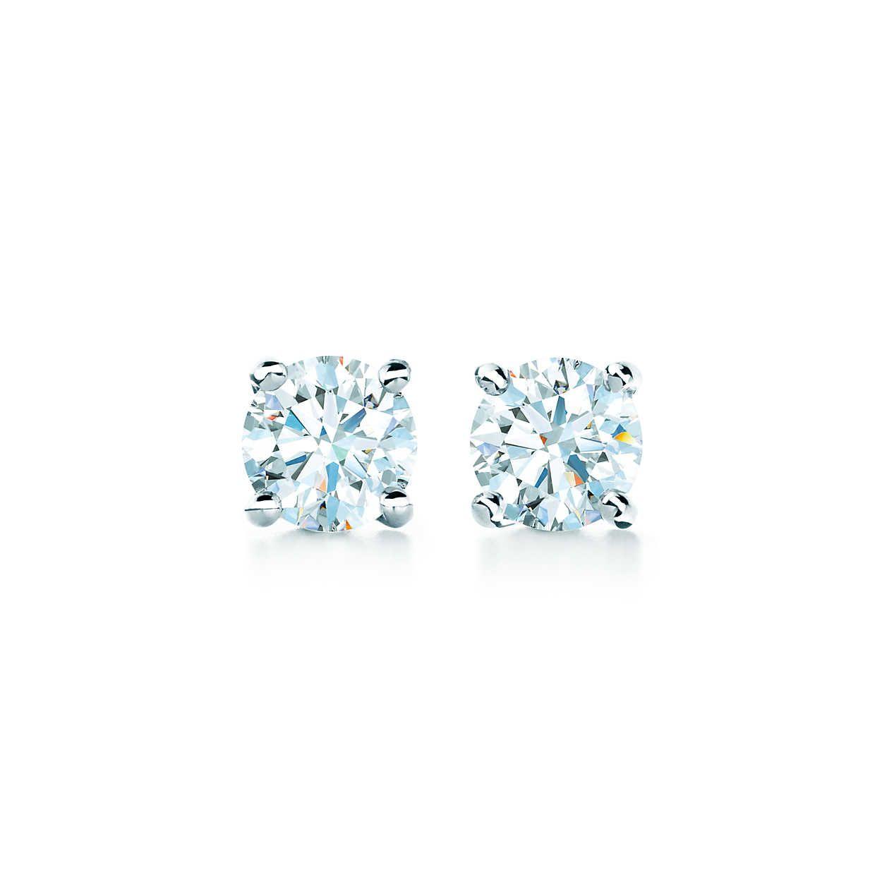 Tiffany Diamonds Logo - Diamond Earrings in Platinum. Tiffany & Co