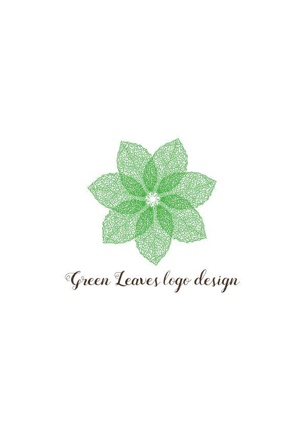 Single Green Leaf Logo - Green Leaves logo design – AYA Templates