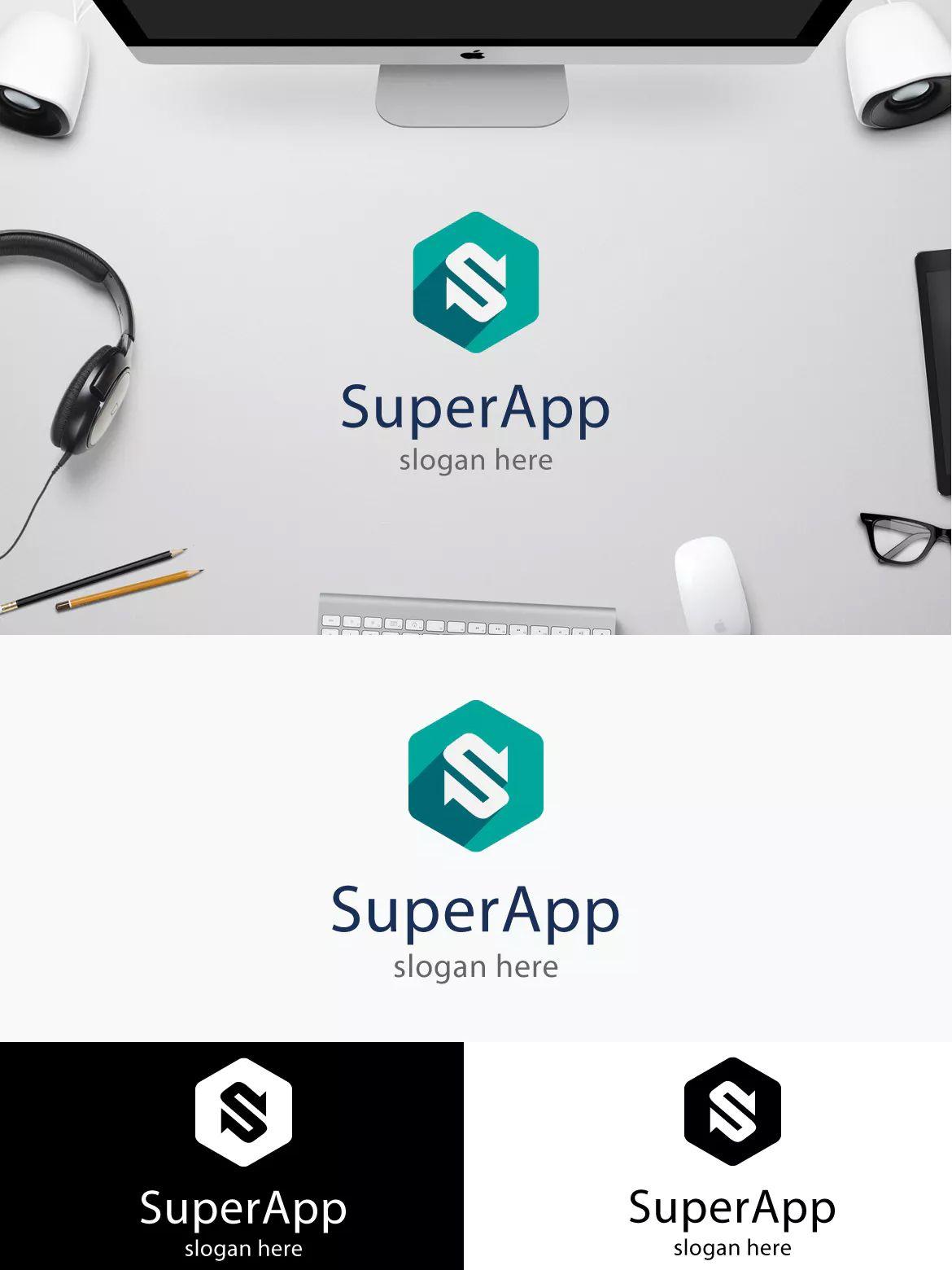 Pinterest App Logo - Super App Logo Template AI, EPS. Logo Templates. App