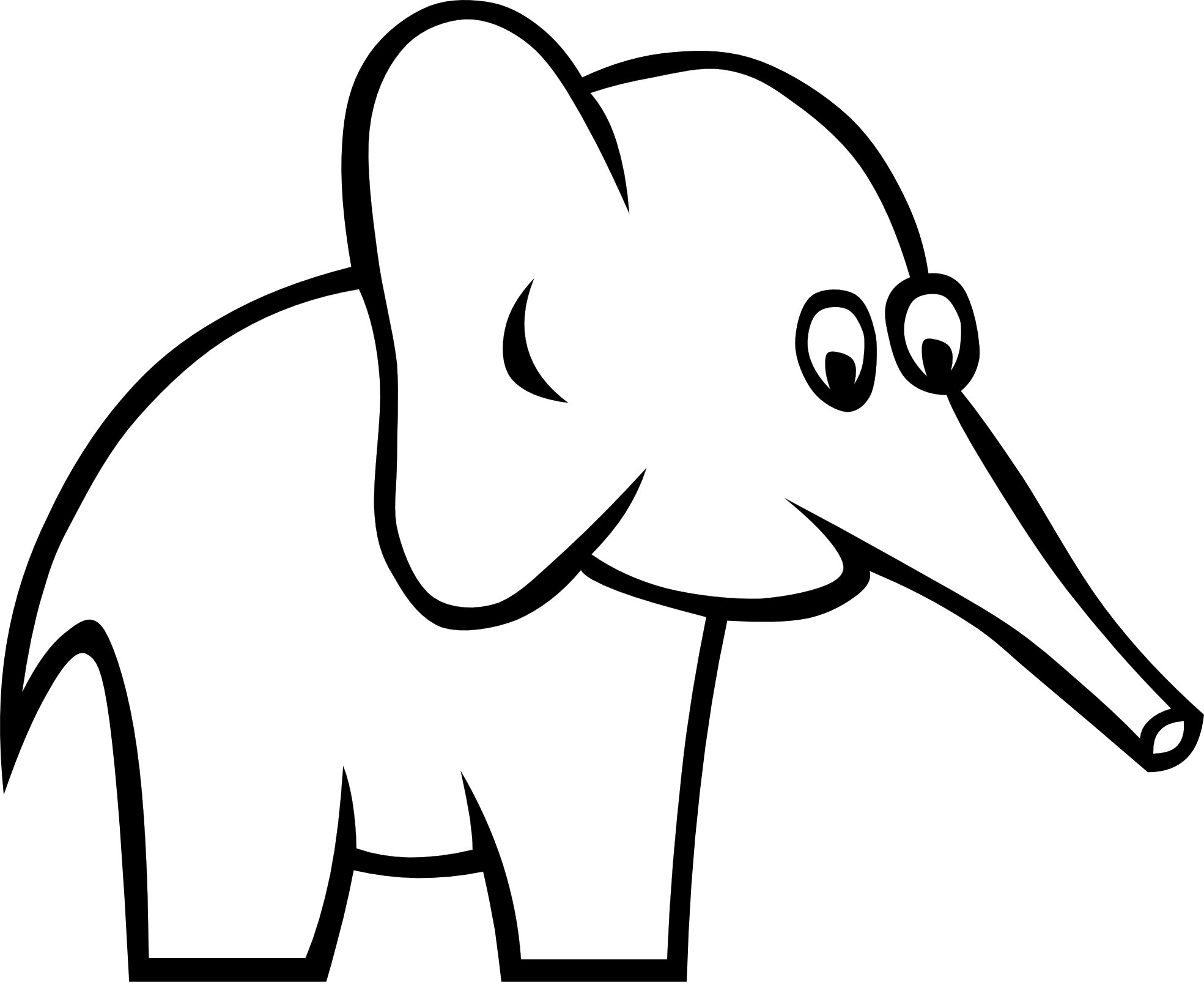 Black and White Elephant Logo - Free Black And White Elephants, Download Free Clip Art, Free Clip ...