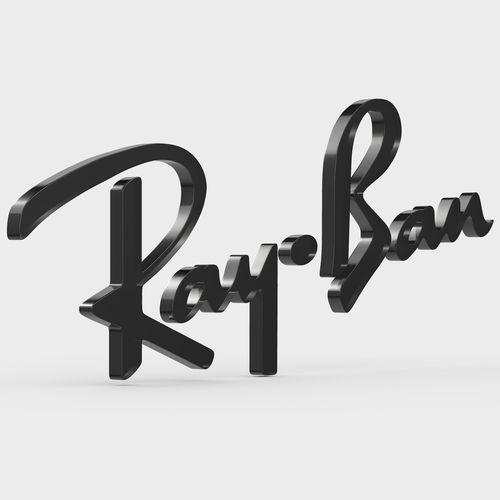 Ray Logo - 3D model ray ban logo | CGTrader