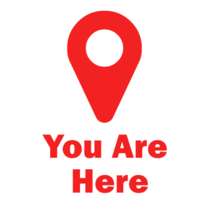 You Are Here Logo - Where are you? You Are Here!