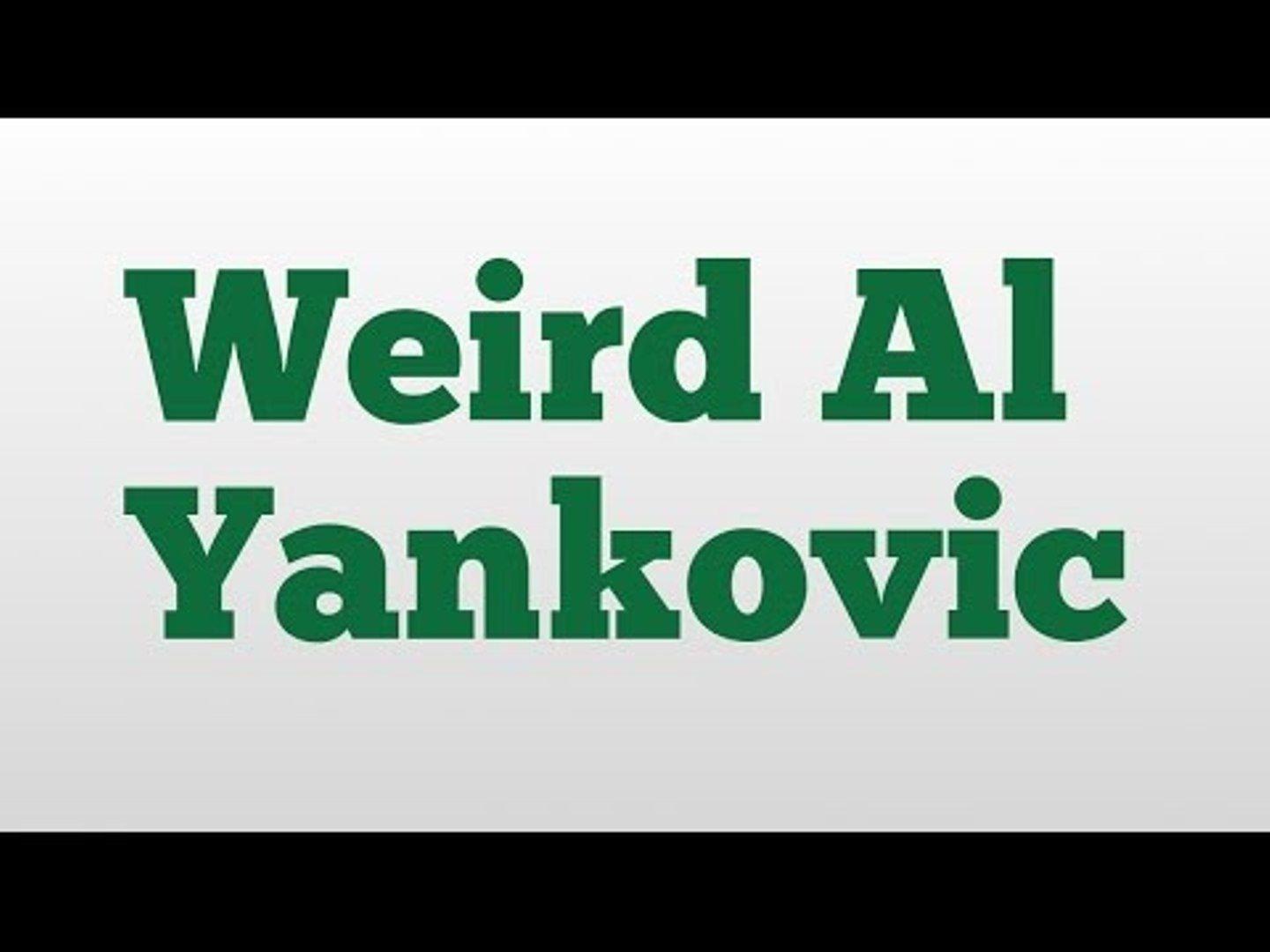 Weird Al Logo - Weird Al Yankovic meaning and pronunciation