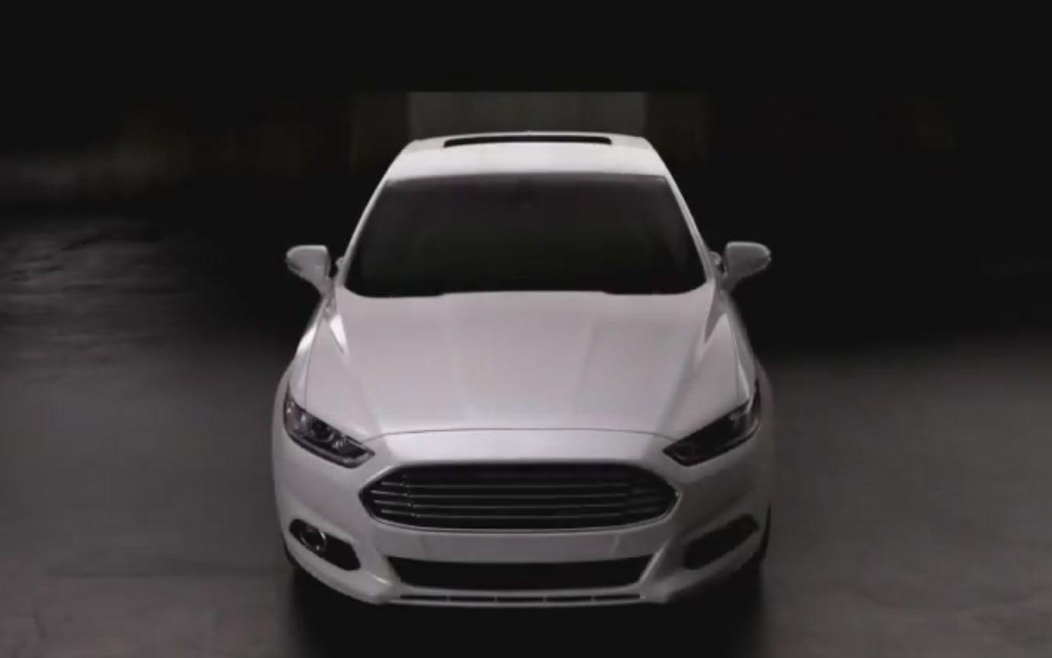 White Car Blue Oval Logo - Video Find: Ford Loses Blue Oval Badge, Goes Nameless in New Ad ...