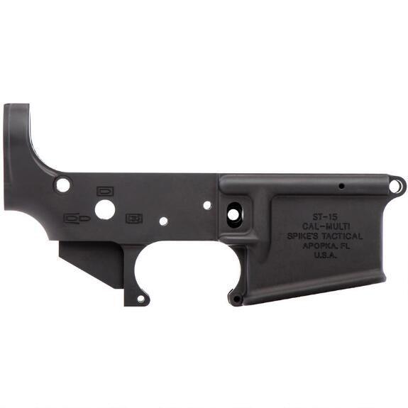 AR-15 Logo - Spike's Tactical No Logo II AR 15 Stripped Lower Receiver Multi