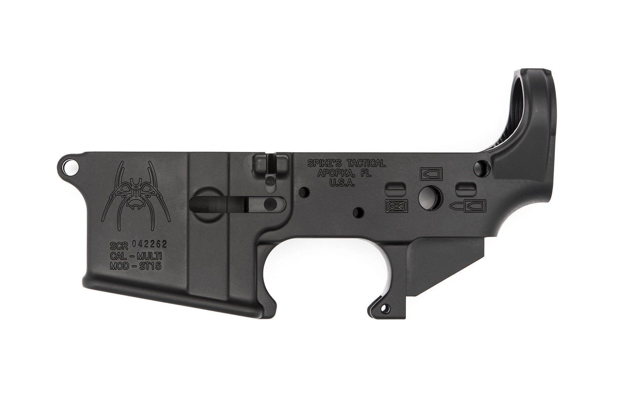 AR-15 Logo - AR15 Spikes Tactical Stripped Lower Receiver / Spider Logo ...