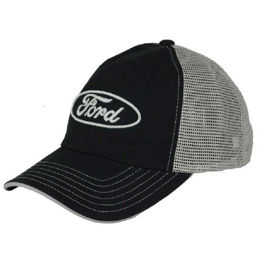 White Car Blue Oval Logo - Ford Blue Oval Hat (Blue Mesh Back) - The Car Guy Super Store