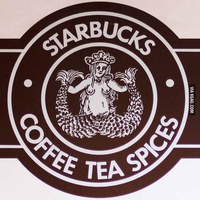 Old Starbucks Logo - The old Starbucks logo - 9GAG