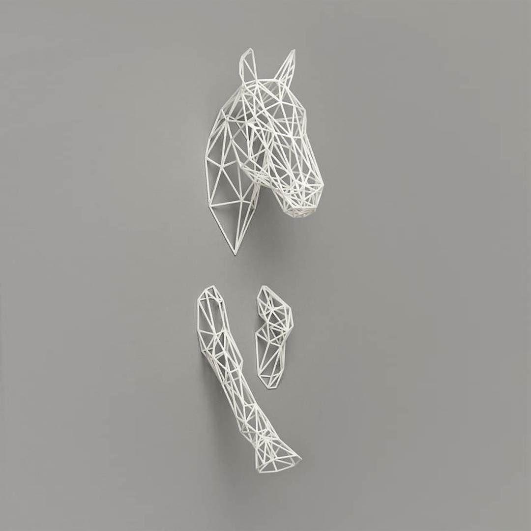 Ghost Horse Logo - Make way! 3D print ghost horse coming in! Discover uncommon designs ...
