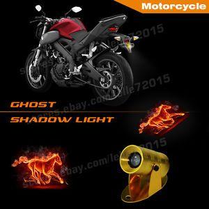 Ghost Horse Logo - Motorcycle Fire Horse Logo laser Ghost Warning Signals Indicator ...