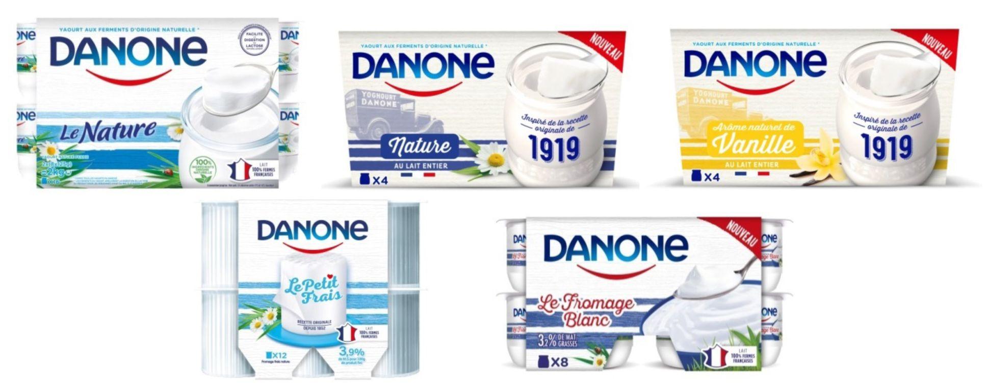 French Dairy Products Logo - Danone launches 100 percent natural yogurt range in France