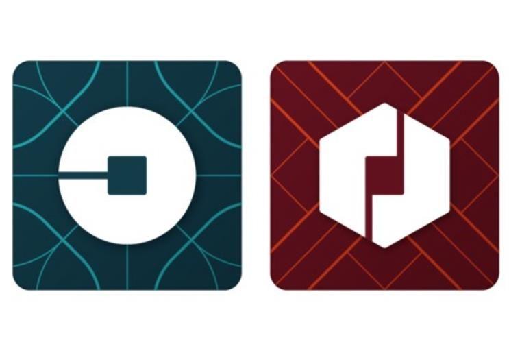 Uber Driving Logo - Uber's u-shaped logo replaced by abstract shape in brand redesign