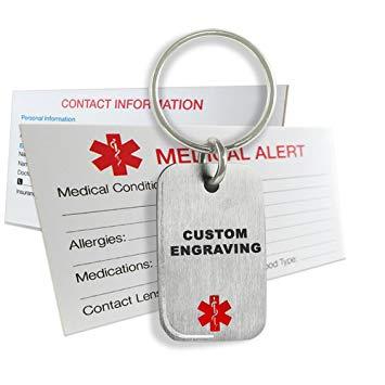 Steel Red Dog Logo - My Identity Doctor Engraved Medical Alert Dog