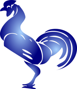 Blue Rooster Logo - Blue Rooster Stencil Clip Art at Clker.com - vector clip art online ...