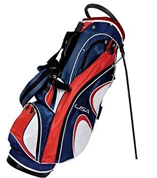 Red and White Sports Logo - Orlimar SDX USA Logo Golf Stand Bag Red/White/Blue): Amazon.co.uk ...