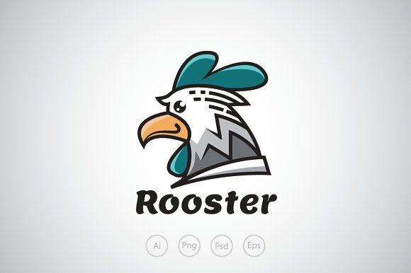 Blue Rooster Logo - Blue Rooster Logo Template Logo Templates Creative Market