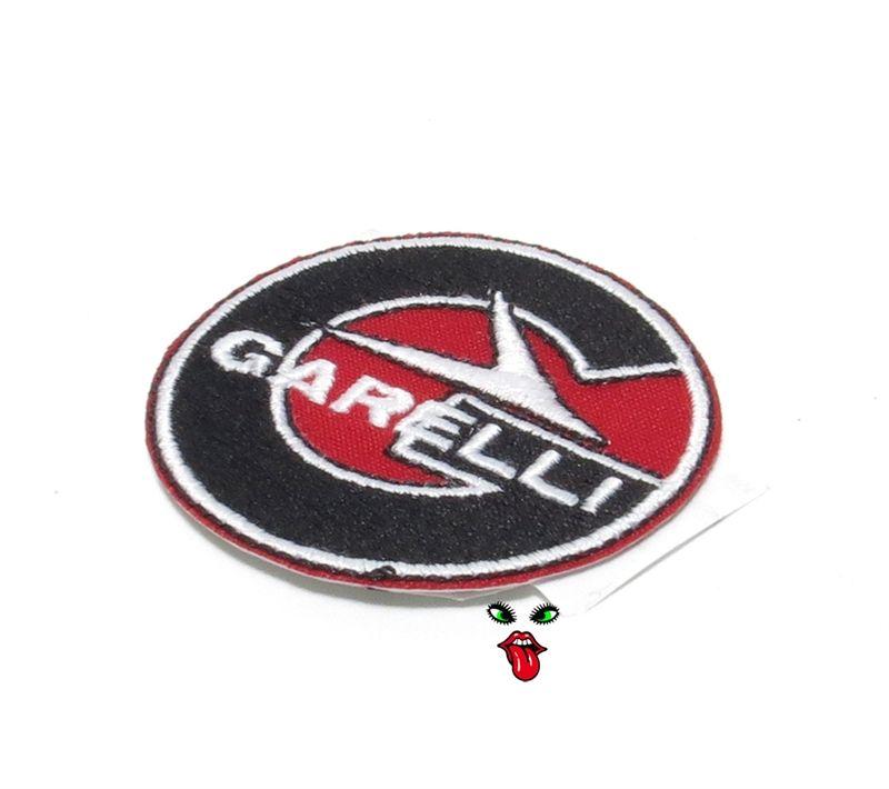 Red Circle with White N Logo - MOPED THREADS garelli logo patch - black n white n red