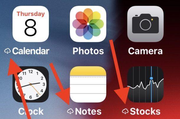 iPhone Clock Logo - iCloud Symbol Next to Apps on iPhone or iPad? Here's What It Means ...