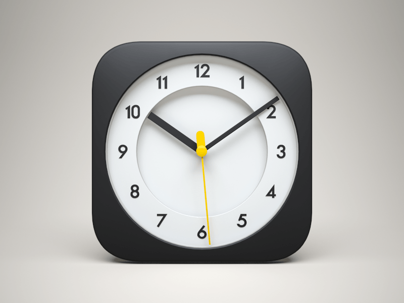iPhone Clock App Logo - 3D iOS Clock Icon by Celegorm | Dribbble | Dribbble