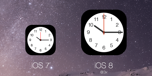 iPhone Clock App Logo - Thientam Bach Clock.app icon in iOS 8