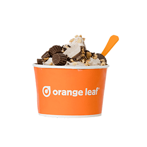 Ice Cream Orange Leaf Logo - Frozen Yogurt Austin, South Shore, Orange Leaf Yogurt Shop Near Me