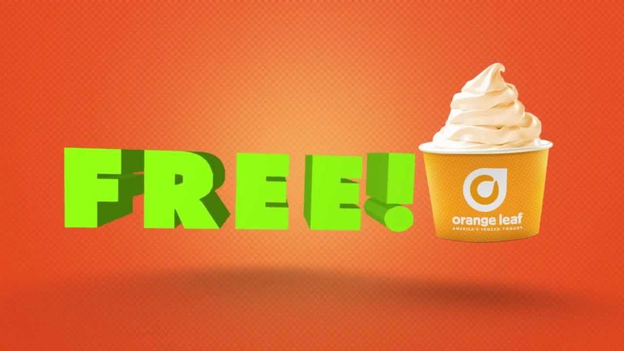Ice Cream Orange Leaf Logo - Orange Leaf Ounce Back Card - YouTube